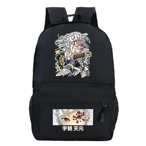 Anime Demon Slayer School Backpack Kimetsu No Yaiba Tengen Uzui Manga Bookbag