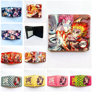 Demon Slayer Wallet Kamado Tanjirou Nezuko Zenitsu Short Wallets