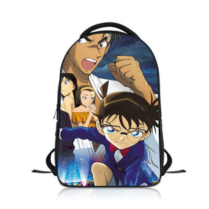 Anime Detective Conan Students Backpack School Bag Children Cartoon Knapsack