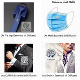 Anime Face Clip Diffuser Stainless Steel 12mm Brooch Cufflinks Lavalier