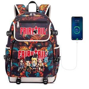 Fairy Tail Canvas Backpack School Bag Student Laptop Shoulders Bag