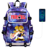 Fairy Tail Canvas Backpack Zipper Rucksack Casual Packsack School Bag Laptop Bag