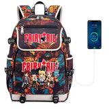 Fairy Tail Canvas Backpack Zipper Rucksack Casual Packsack School Bag Laptop Bag