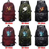 Anime Fairy Tail Backpack Schoolbag Teenager High Fabric Packsack Mochila