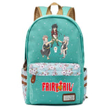 Anime Fairy Tail Zip Print Backpack Student Schoolbag Teenger Packsack