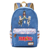 Anime Fairy Tail Zip Print Backpack Student Schoolbag Teenger Packsack
