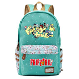 Anime Fairy Tail Zip Print Backpack Student Schoolbag Teenger Packsack