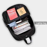 Anime USB Charge School Backpack Music Luminous Schoolbag
