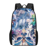 Fate Saber 3D Pattern School Bag for Kids