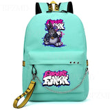 Anime Friday Night Funkin Backpack Cosplay Canvas Kids Schoolbag
