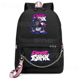 Anime Friday Night Funkin Backpack Cosplay Canvas Kids Schoolbag