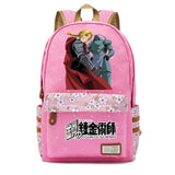 Fullmetal Alchemist Canvas Backpack High Schoolbag Teenger Mochila
