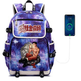 Anime FMA Student School Bag Canvas Backpack Laptop Bag