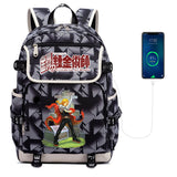 Anime FMA Student School Bag Canvas Backpack Laptop Bag