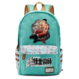 Anime Fullmetal Alchemist Zip Packsack Casual Backpack Unisex