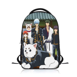 Anime GINTAMA Students Backpack School Bag Boys Girls