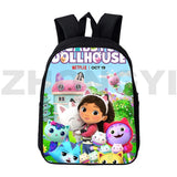 Anime Gabby's Dollhouse 3D Backpacks 12/16 Inch School Back Pack for Boys Girls