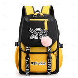Anime Game Backpack Girls School Backpacks for Teenage Boys Women Men