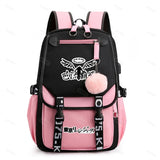 Anime Game Backpack Girls School Backpacks for Teenage Boys Women Men