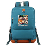 Anime Graphics Backpack Men Laptop Canvas High School Bags Teen C