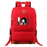 Anime Graphics Backpack Men Laptop Canvas High School Bags Teen C