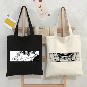 Anime Hanako-kun Women Bag Canvas Shopper Harajuku Gothic Style Shoulder Bag