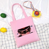 Anime Hanako-kun Women Bag Canvas Shopper Harajuku Gothic Style Shoulder Bag