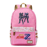 Anime Gundam Backpack Canvas Schoolbag Casual Packsack High Mochila