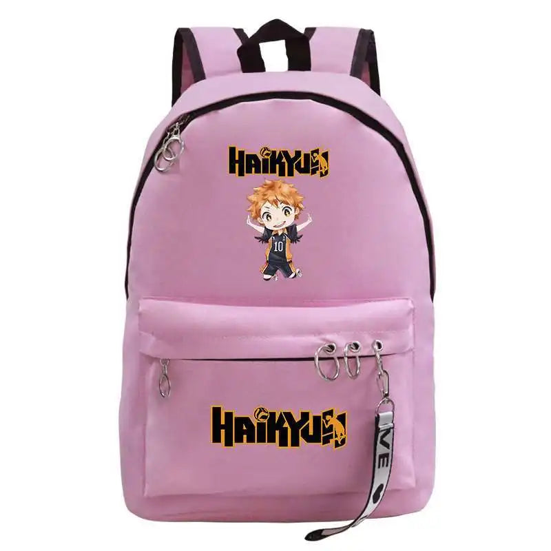 Anime Haikyuu Backpack Harajuku School Bags for Girls College Students