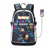 Haikyuu!! Anime USB Backpack Reflective Stripe Teenger Bookbag