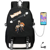 Haikyuu!! USB Oxford Teenger Student Casual Fabric Backpack Schoolbag