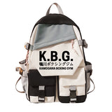 Hajime No Ippo Takamura KGB Backpack Women Schoolbag Manga Teenager
