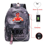 Anime Hajime No Ippo School Backpack for Teenagers with USB Charging