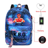 Anime Hajime No Ippo School Backpack for Teenagers with USB Charging