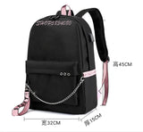 Anime Hajime No Ippo School Backpack for Teenagers with USB Charging