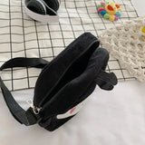 Spirited Away No Face Man Messenger Bag Plush Shoulder Bag for Kids