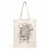 Howl's Moving Castle Miyazaki Hayao Graphic Cartoon Print Shopping Bag