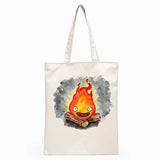Howl's Moving Castle Miyazaki Hayao Graphic Cartoon Print Shopping Bag