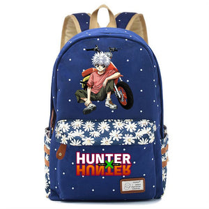 Anime Hunter Hunter Backpack Canvas Schoolbag Casual Packsack High Teenager