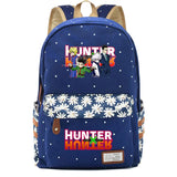 Anime Hunter Hunter Canvas Backpack Casual Zip Packsack Teenger Schoolbag