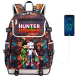 Anime Hunter Hunter Canvas Backpack Zipper Rucksack Casual School Bag