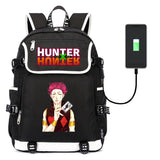 Anime Hunter Hunter Canvas Backpack Zipper Rucksack Casual School Bag