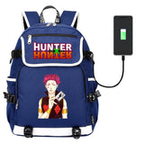 Anime Hunter Hunter Canvas Backpack Zipper Rucksack Casual School Bag