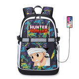 Anime Hunter Hunter USB Backpack Student Casual Bookbag Schoolbag Bag