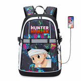 Anime Hunter Hunter USB Backpack Student Casual Bookbag Schoolbag Bag