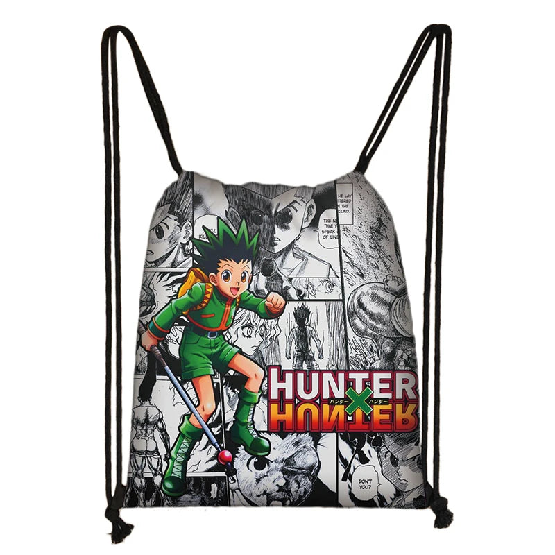 Anime Hunter X Hunter Backpack Teenager Boys Girls HXH Killua Gon Chrollo Bag