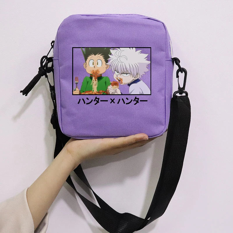 Anime Hunter X Hunter Gon Killua Messenger Bag Mini Canvas Shoulder Bags