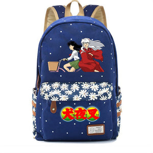 Inuyasha Canvas Backpack Schoolbag Casual High Packsack Teenger Mochila