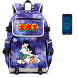Inuyasha Casual Packsack Teenagers Rucksack USB Charging Backpack