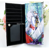 Inuyasha Sesshoumaru Leather Wallet Men Women Long Purse